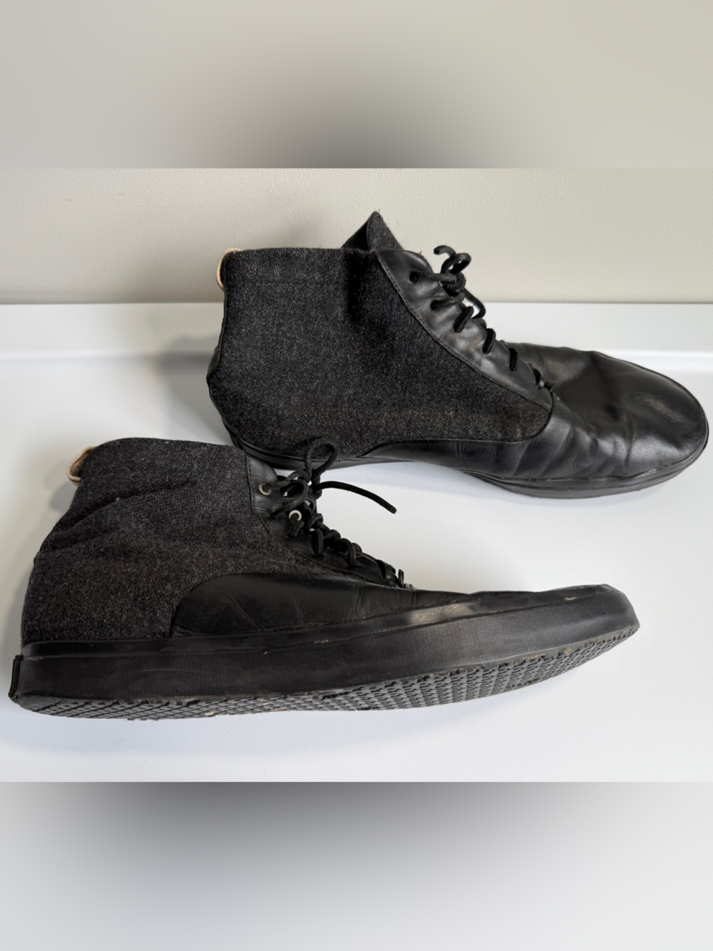 RAG & BONE Black Leather Chukka - Picture 6 of 14